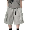 thumbnail image 1 of Boy's Summer Casual Pants With Drawstring Waistband Zipper Pocket Cargo Pants And Shorts, 1 of 6