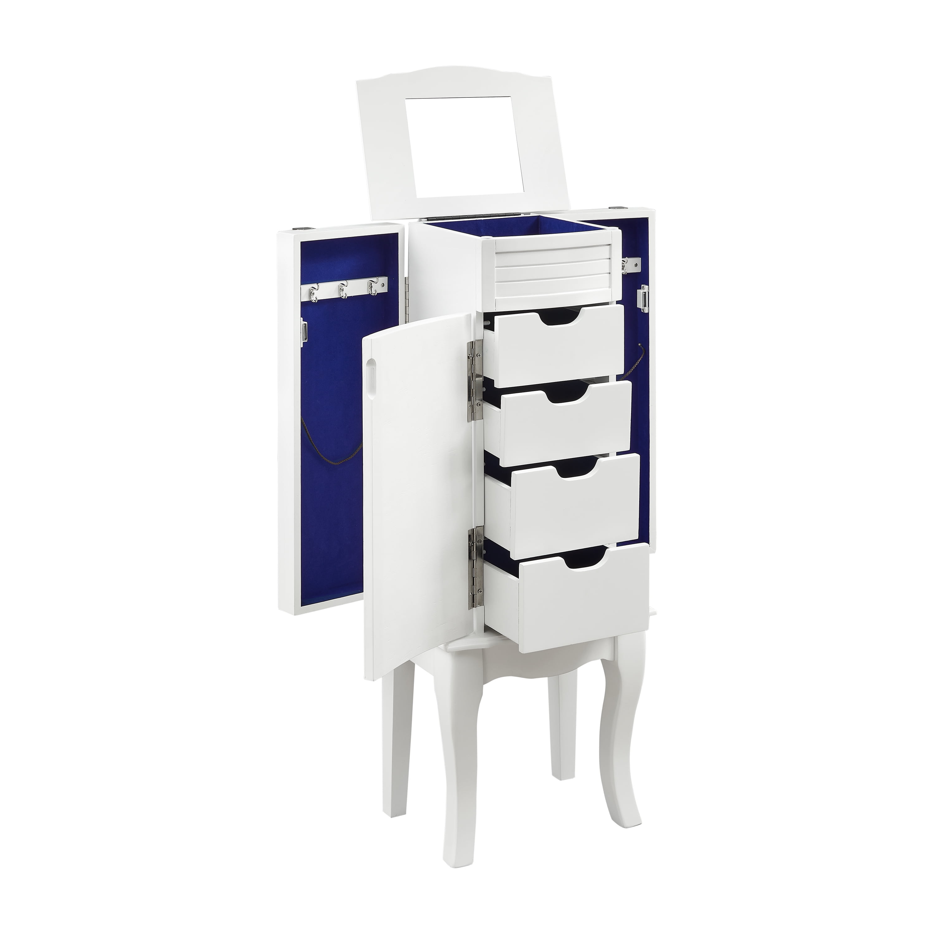 Powell Adamson Jewelry Armoire, White