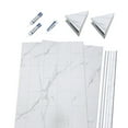 thumbnail image 2 of Palisade 36in x 36in x 78in Waterproof Vinyl Corner Shower Surround Kit with Accessories in Urban Glacier, 2 of 8