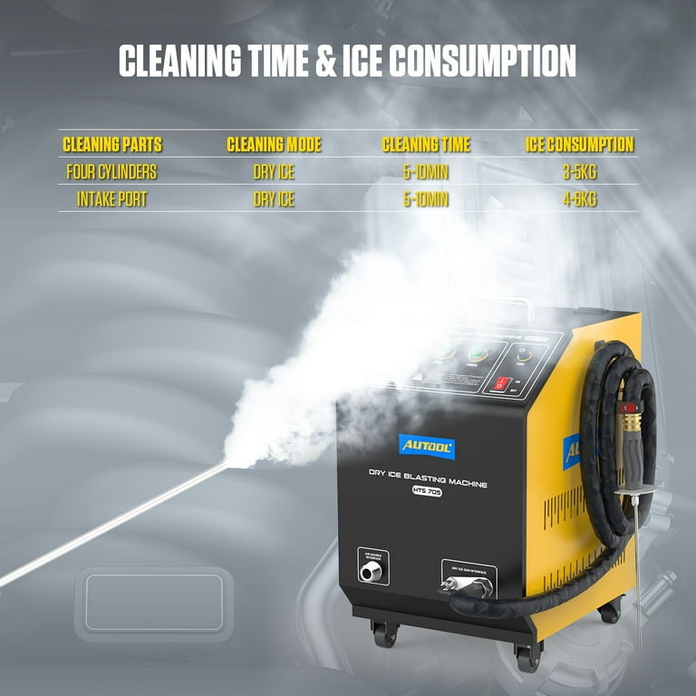 Dry Ice Blaster De-Carbon Cleaner Engine Intake Throttle Valve Cleaning  Machine
