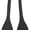 Black, variant on Jacob Alexander Men's Solid Color Extra Large Self-Tie Bow Tie - Burgundy