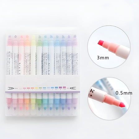 CCOCC Bible Gel Highlighter Study Kit Double-headed Highlighter Pens Highlighters