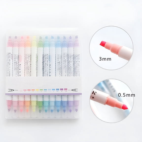 CCOCC Bible Gel Highlighter Study Kit Double-headed Highlighter Pens Highlighters