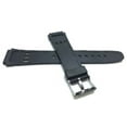 thumbnail image 4 of Bandini 18mm Black Rubber Sports Watch Band Strap, 3 Grooves, 2 Spring Bars Included, 4 of 5