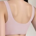 thumbnail image 4 of Gymayou Women Front Closure Seamless Minimizer Bra for Large Bust Padded Wireless Gathered Beauty Back Lingerie ront Snap Comfort Underwear Pink M, 4 of 4
