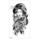 thumbnail image 1 of Tatuaje temporal de esqueleto de halloween de calavera negra para hombres adultos, tatuaje realista de león, tigre, lobo, tatuaje falso aterrador, tatuaje de antebrazo (XQB-550), 1 of 2