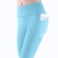 thumbnail image 5 of BUIGTTKLOP Leggings with Pockets for Women High Waisted Yoga Pants Ankle Length Stretchy Slim Fitted Workout Tights, 5 of 8