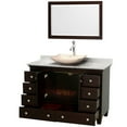 thumbnail image 3 of Wyndham Collection Wcv800048sescmovm24 48" Free Standing Vanity Set - White, 3 of 7