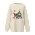 thumbnail image 5 of FDGIU Women's Funny Christmas Graphic Sweatshirt - Plus Size Crewneck Long Sleeve Pullover, Casual Comfy Holiday Tunic Blouse, 5 of 5