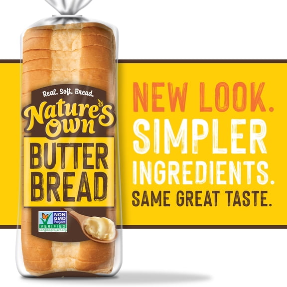 Nature's Own Butterbread, Non-GMO Bread, Sandwich Bread, 20 oz Loaf