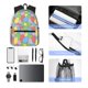thumbnail image 4 of Fotbe Colorful Easter eggs Mochila Ligera Casual para Laptop para Hombres y Mujeres, Mochila Impermeable de Uso Diario, Mochila para Universidad, 4 of 6