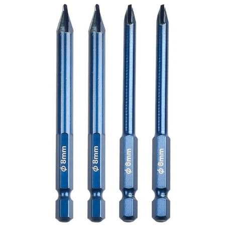 

4Pcs 6Mm 8Mm Drill Bits Carbide Drilling For Wall Glass Wood Metal Tiles
