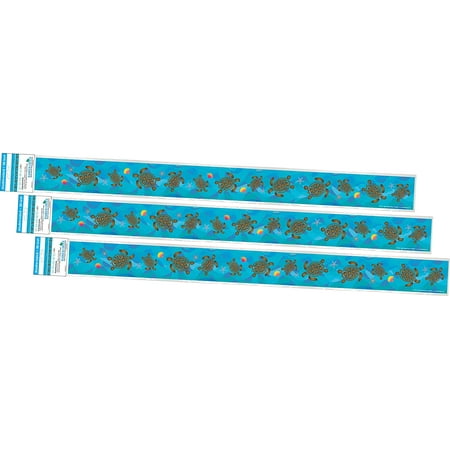 UPC: 0704068043077 | Barker Creek Double-Sided Border 3-Pack  Kai Ola Sea Turtles  Decorate Galore with 105  of Border  Coordinating Designs Printed On Both Sides for Twice The Value  3  x 105  (4307)