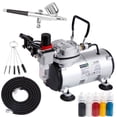 thumbnail image 1 of Kit de aerógrafo Timbertech AS18-2K con kit de arranque con compresor, 1 of 9