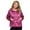 Burgundy, variant on Casual Nights Women's Quilted Bed Jacket, Button Front Long Sleeve Sleep Top with Pockets