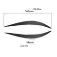 thumbnail image 4 of Kenally 2 uds pegatinas embellecedor de fibra de carbono cubierta de faro accesorios cejas reemplazo personalizado para Q50 2014 2019 Bombillas para automóviles Kenally VI021532-00B, 4 of 6