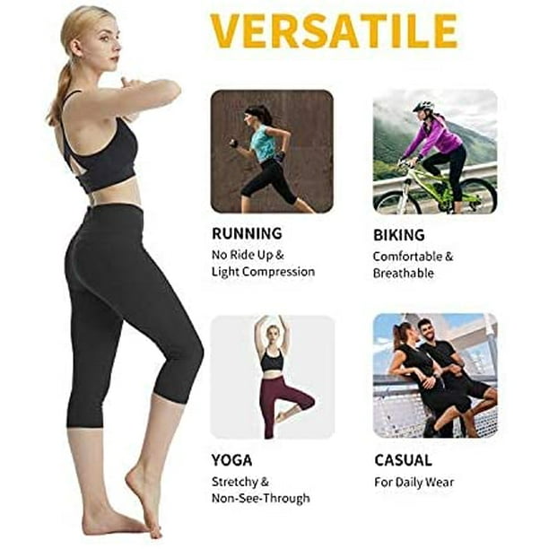 High Waisted Leggings for Women, Yoga Pants with Pockets for Women