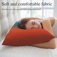 thumbnail image 5 of Red Teal Orange Ombre Throw Pillow Covers, Modern Art Aesthetics Abstract Soft Breathable Pillow Cases with Invisible Zipper for Sleeping, Toddler Pillowcases for Couch Bed Sofa Chair 12x20 Inches, 5 of 9
