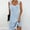 Sky Blue, variant on Sakmal Midi Spring Dresses for Women 2025 Tank Elegant Blue Shift Dress Sleeveless Dresses for Women