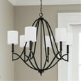 thumbnail image 2 of Capital Lighting 442361-701 Sylvia 6 Light 32" Wide Pillar Candle Chandelier - Black, 2 of 10