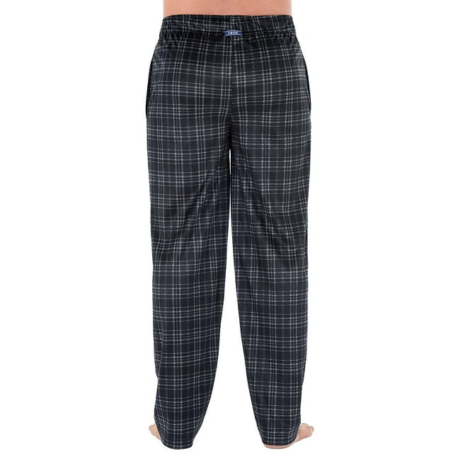 Izod Men's Micro Fleece Pajama Pant in Black, Size Small