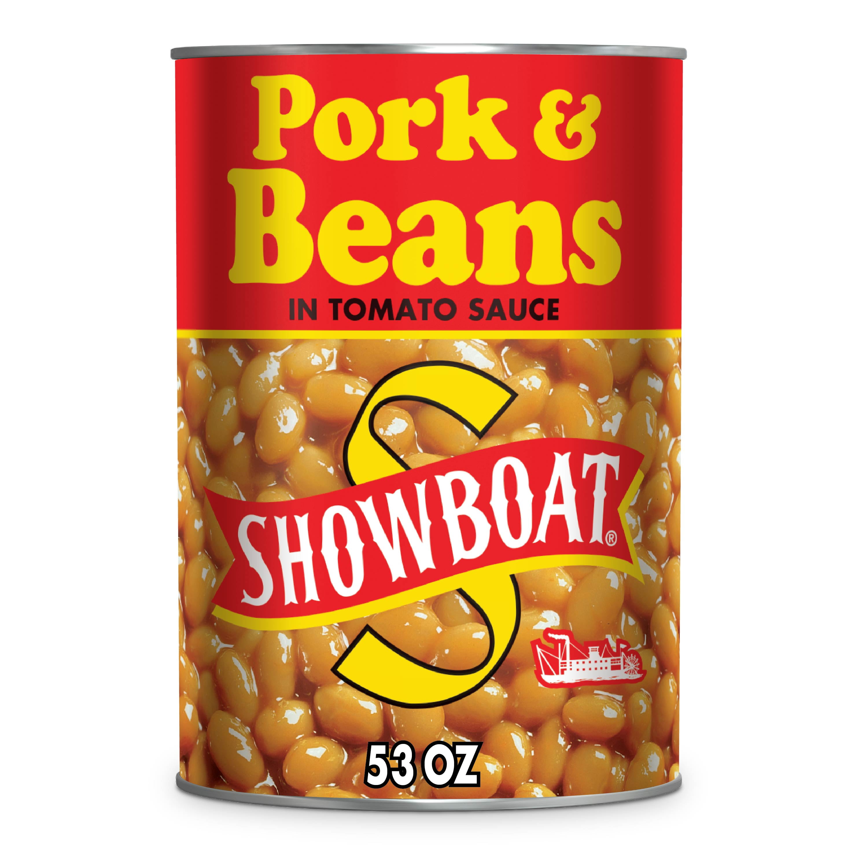 Showboat Pork and Beans in Tomato Sauce, Canned Beans with ...