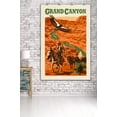 thumbnail image 3 of Grand Canyon National Park, Arizona, Woodblock (36x54 Giclee Gallery Art Print, Vivid Textured Wall Decor), 3 of 3