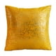 thumbnail image 5 of Funda de almohada de 17,72x17,72 pulgadas, manualidades, decoración del hogar, funda de cojín ligera, funda de almohada cuadrada para muebles de silla Dorado, 5 of 8