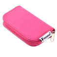 thumbnail image 1 of Foxnovo 22-Slots SD SDHC MMC CF Micro SD Memory Holder Pouch Case Zippered Storage Bag Protector (Rosy), 1 of 6