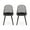 Black, variant on GDF Studio Lucy Outdoor Modern Dining Chair, Set of 2, Green
