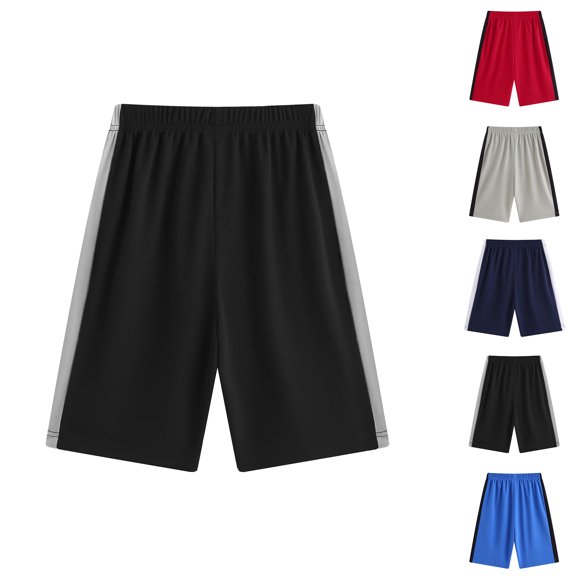 Boy Athletic Shorts Elastic Waist Mesh Shorts Basketball Shorts Lightweight Summer Shorts 4-5 Years Boy Shorts