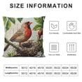 thumbnail image 5 of BANET Throw Pillow Covers Christmas Cardinal Birds Stand on The Tree Branches Halloween Decorative Pillow Case Cushion Cover Pillowslip 20x20in, 5 of 5