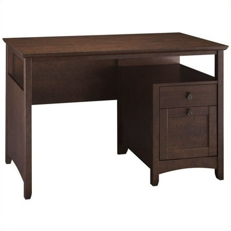 - Scranton & Co Computer Desk with File Drawer in Madison Cherry