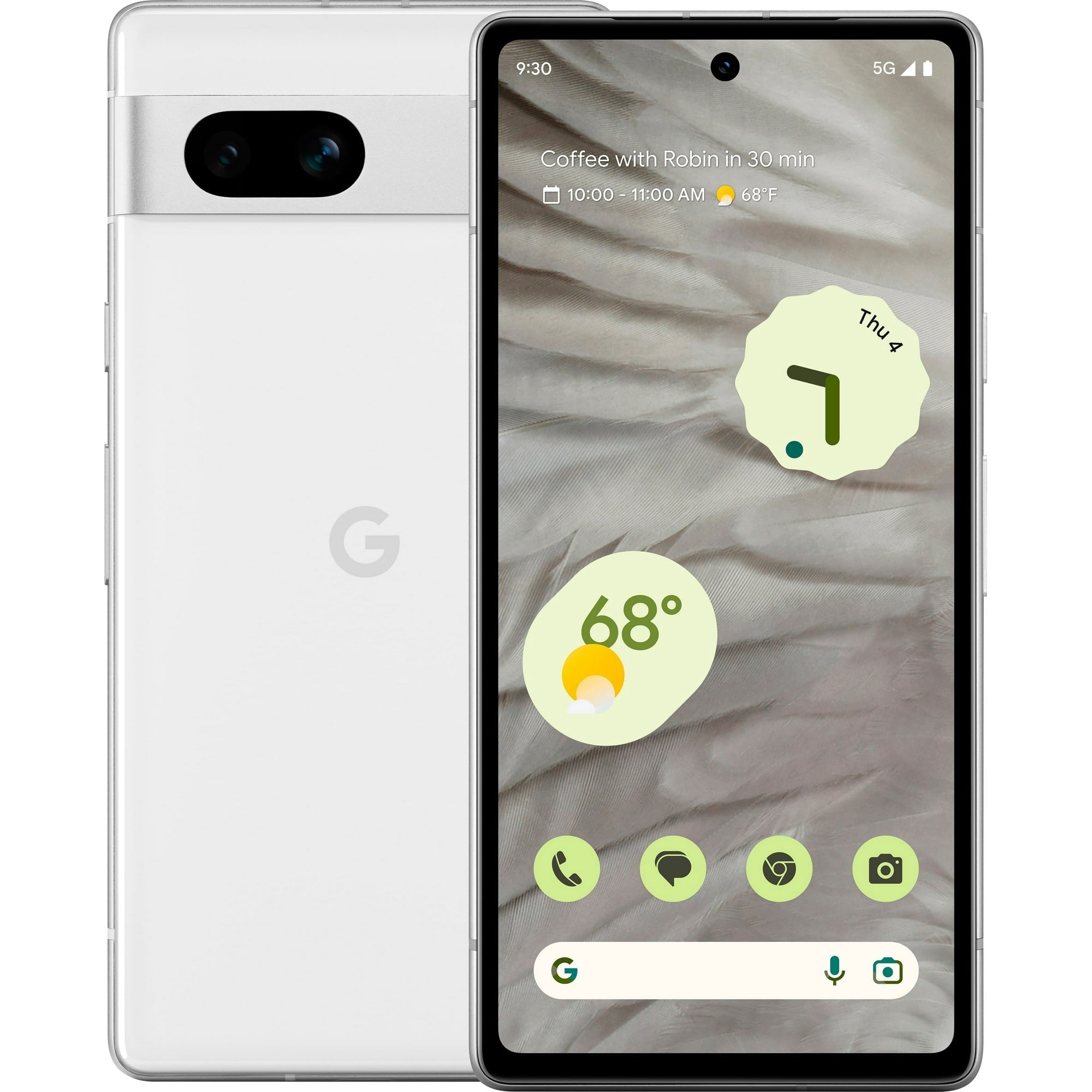 Restored Google Pixel 7a 5G, 128GB, Snow - Unlocked (Refurbished)