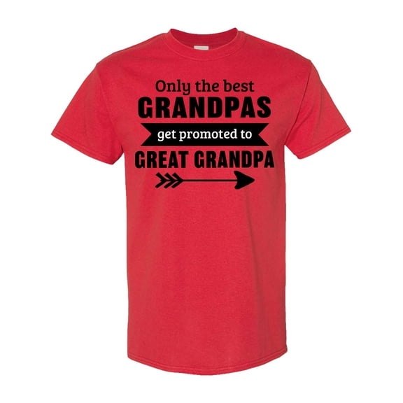 Inktastic Only the Best Grandpas Get Promoted to Great Grandpa T-Shirt