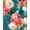 Blue/Pink, variant on White Floral Wallpaper Peel and Stick Watercolor Blue/Golden Flower Contact Paper Modern Wall Paper Waterproof Self-Adhesive Wall Covering for Bedroom Countertop Desk Cabinets Decor 17.4" x 118"