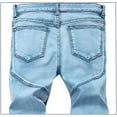 thumbnail image 4 of Notuswears Men's Ripped Slim Fit Stretch Denim Jeans – Distressed Skinny & Straight Leg Fashion Pants with Pockets 28X30, 4 of 9