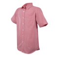 thumbnail image 3 of Camisa Simply Basic Talla M Casual Manga Corta de Cuadros Blanco con Rojo, 3 of 4