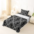 thumbnail image 5 of Homewish Bohemian Skull Skeleton Twin Sheets,Hipple Damask Bedding,Gray Black,Halloween Bed Set,3 Pieces,1 Fitted Sheet and 1 Pillowcase, 5 of 6