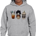 thumbnail image 2 of Scissors Coffee Halloween Hoodie Sweatshirt Unisex 4X-Large Grey, 2 of 5