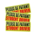 thumbnail image 1 of 3PCS Student New Driver Magnet Stickers for Car, Reflective Please Be Patient Safety Sign, Magnetic Yellow Large Bold Text Rookie Driver Decal, Auto Bumper Stickers Universal for Most Cars,Black/Red, 1 of 7