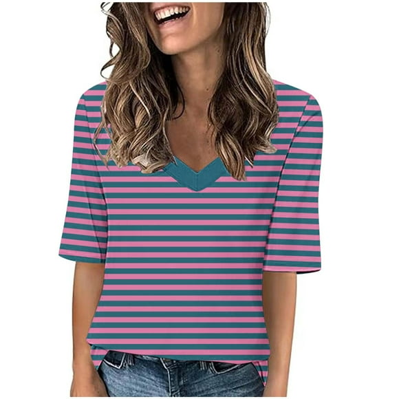 Womens Blouses Long Sleeve Shirt Women Casual Fashion Solid Color Button T-Shirt Long Sleeves One Shoulder Top Blouse Tops Pink-3 L