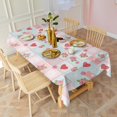 thumbnail image 3 of Pioneer Flower Floral Print Pattern Rectangle Tablecloth 60"x120", Waterproof Polyester Table Cloth, Wipeable Spillproof for Dining Camping Indoor Outdoor, 3 of 6