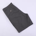 thumbnail image 2 of JUUYY Mens Shorts Casual Pleated Front Cotton Golf Shorts with Pockets Solid Lightweight Summer Classic Work Dress Shorts for Men Dark Gray XXXXL, 2 of 3
