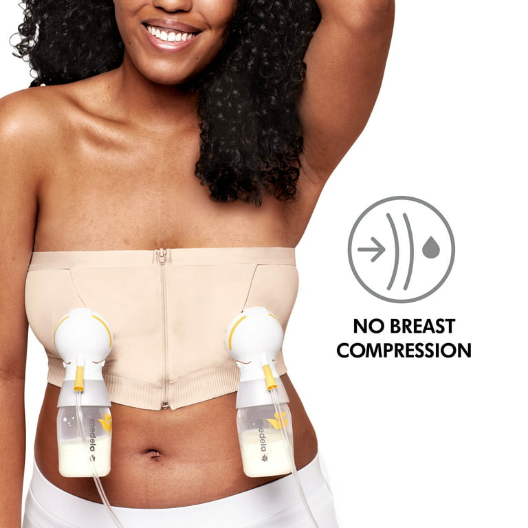 Medela Hands Free Pumping Bustier, Small, Chai, 101043807, 1 Each