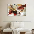 thumbnail image 2 of Elephant Stock Flower Fall Wall Art - Horizontal Canvas Wall Art - Living Room Wall Decor - Abstract Canvas - Brown And Black Decor By Design Fabrikken - 39" x 26", 2 of 8