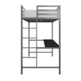 thumbnail image 2 of Miles Metal Twin Loft Bed with Desk, 2 of 8
