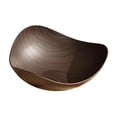 thumbnail image 4 of Plato de frutas secas de imitación de madera, bandeja de frutas, plato decorativo irregular para bocadillos, sándwiches, pan, pasteles, decoración de Oscuro, 4 of 9