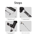thumbnail image 5 of FamilyQl ultra lightweight telescopic folding hiking stick, multifunctional outdoor off-road hiking, lightweight and durable (2-piece set), 5 of 7