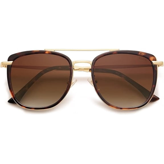 Retro Aviator Square Polarized Sunglasses For Women Men,Vintage Women's Sun Glasses Shades UV400 SJ2180